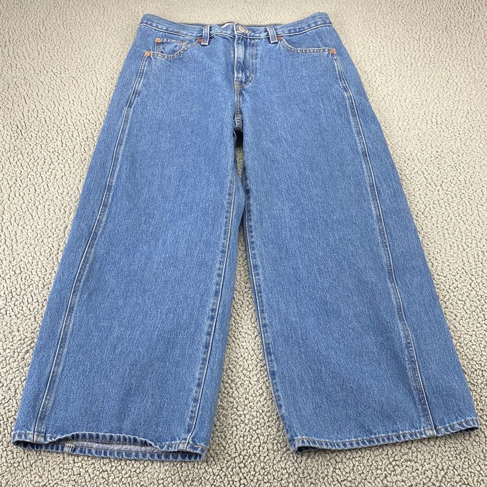 Levi's Premium XL Baggy Straight Seamed Women's No Stretch Jeans |  Size:  29 - Picture 3 of 15